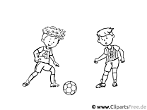 Kindervoetbal - Kunstlessen Werkbladen, sjablonen voor de basisschool