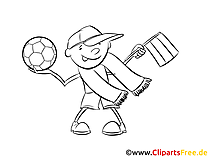 Free football coloring page