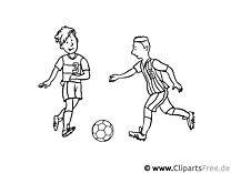 Coloring page football