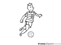 Malvorlagen Fußball für Unterricht in Schule und KiGa