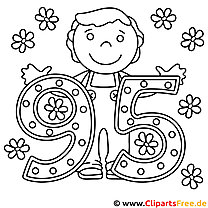 95th birthday coloring page