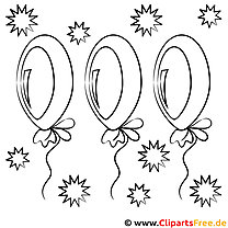 Balloons picture for coloring, coloring page, coloring picture