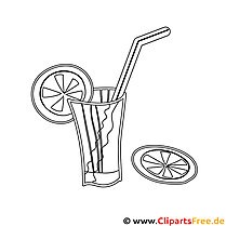 Cocktail picture for coloring, template, coloring picture
