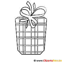 Gift picture for coloring, template, coloring picture