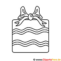 Birthday gift coloring page