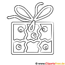 Birthday gift coloring page