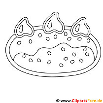 Pastry coloring page PDF