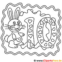 PDF coloring page for children's birthday party