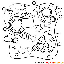 Party picture for coloring, coloring page, coloring picture