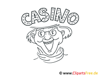 Casino Bild schwarz-weiß