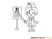 Augenarzt Ausmalbilder für Kinder