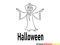 Halloween spøgelse farvelægningssider gratis