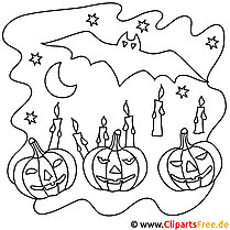 Picture for coloring Halloween