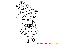 Funny Witch Coloring Page
