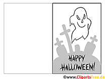 Раскраска Призраки на Хэллоуин