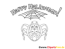 Free coloring picture for Halloween