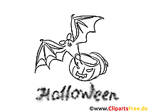 Desenhos assustadores para colorir de Halloween para imprimir