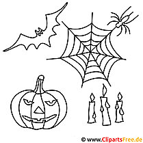 Halloween coloring picture for coloring