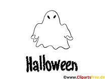 Halloween spøgelse farvelægningsbillede
