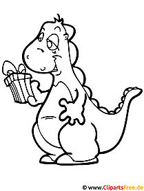 ハロウィーンの着色ページ恐竜
