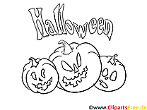 Modelos de abóbora para colorir de Halloween para imprimir