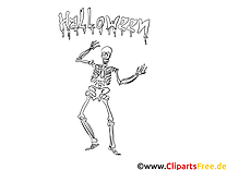 Página para colorir de Halloween para adultos