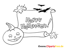 Coloring page to print Halloween