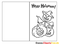 Шаблон за картичка за Хелоуин
