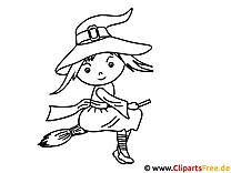 Walpurgis night coloring pages with witches