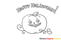 Funny pumpkin picture for coloring