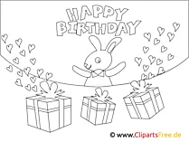 Happy Birthday kolorowanki urodziny