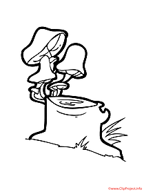 Coloring picture Mushrooms - Autumn coloring pages for free