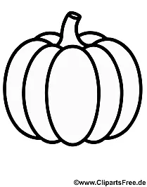 Ausmalbild Kürbis herunterladen als PDF