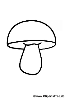 Ausmalbild Pilz herunterladen als PDF