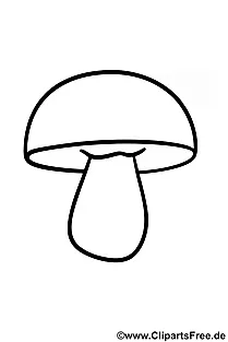 Ausmalbild Pilz herunterladen als PDF
