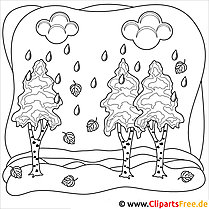 Birch coloring page to color in and print out