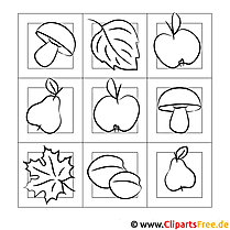 Autumn coloring page free