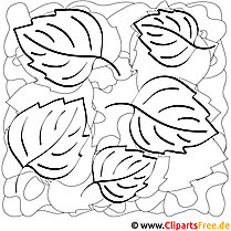 Autumn coloring page to download