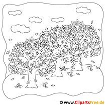 Free printable autumn coloring pages