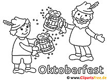 Målarbok för Oktoberfest