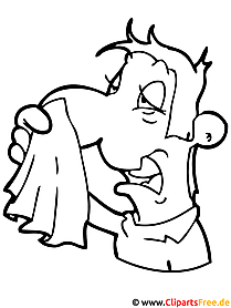 Medicine Coloring Page Sneezing - Autumn Coloring Pages