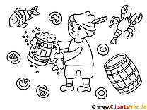 Oktoberfest coloring pages