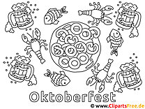 Dibujos de Oktoberfest para colorear gratis