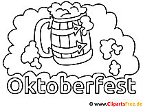 रंग भरने के लिए Oktoberfest की तस्वीरें