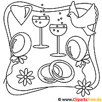 Wedding coloring pages free