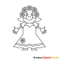 Bride picture for coloring