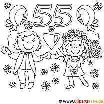 Man and woman coloring picture