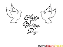Tauben Vogel Malvorlagen-Glückwünsche zur Hochzeit
