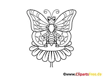 Kelebek boyama sayfası hayvanlar