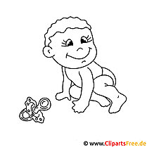 Baby coloring page